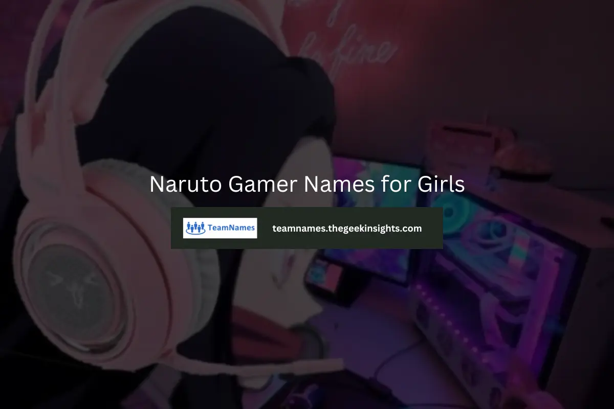 Naruto Gamer Names for Girls