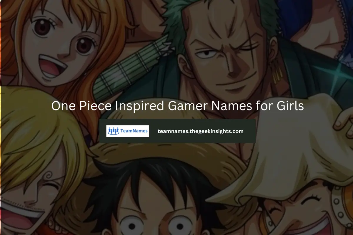 One Piece Inspired Gamer Names for Girls