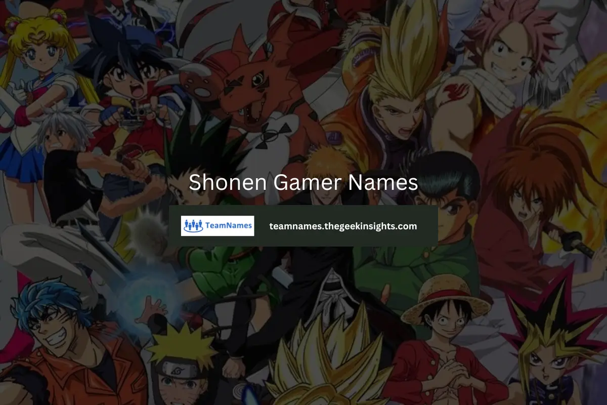 Shonen Gamer Names
