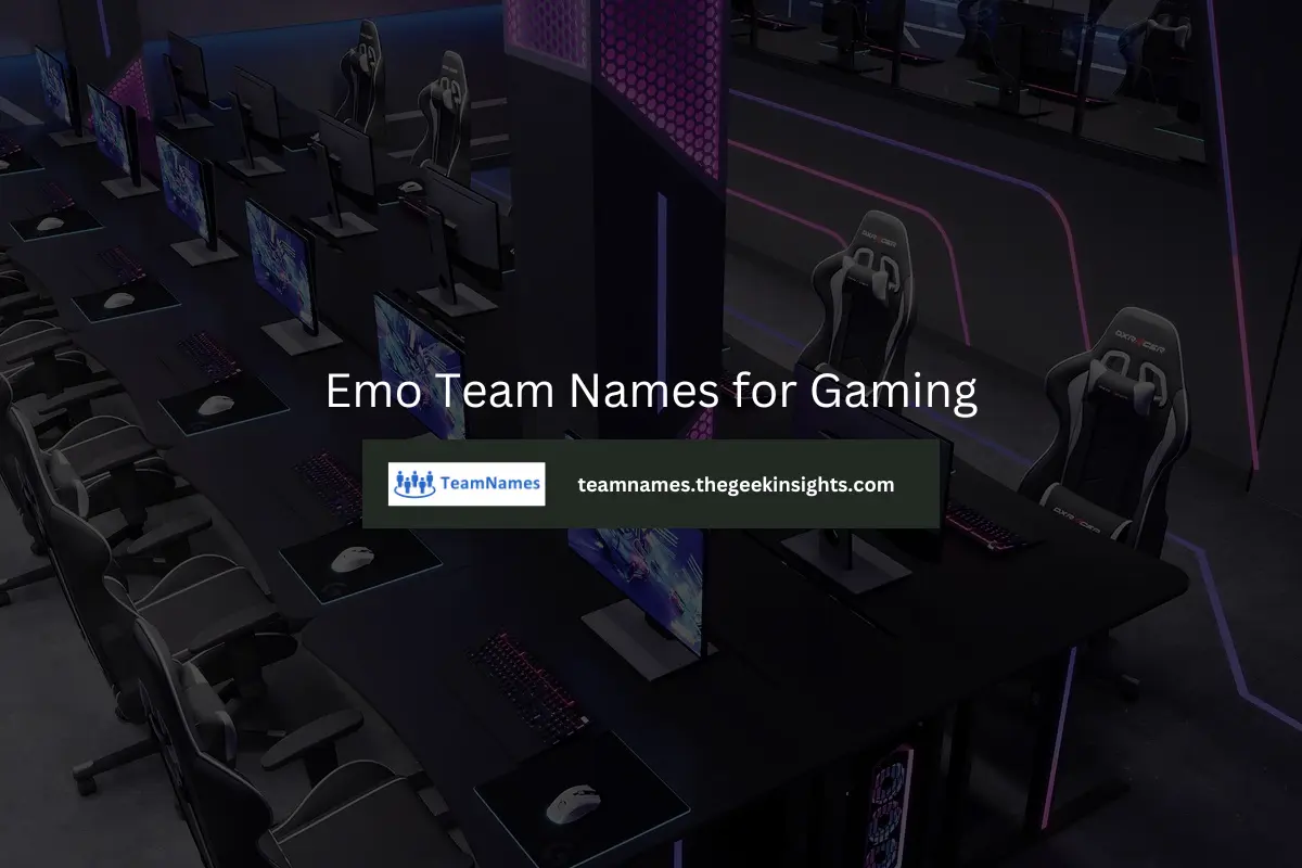 Emo Team Names for Gaming