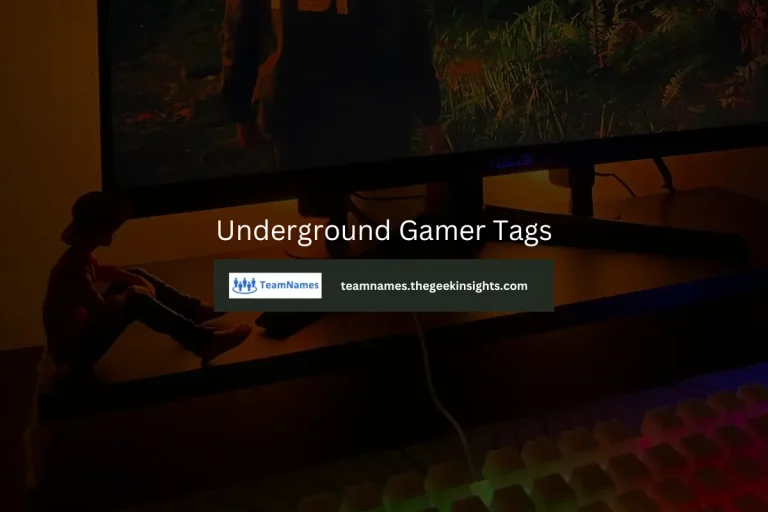Underground Gamer Tags