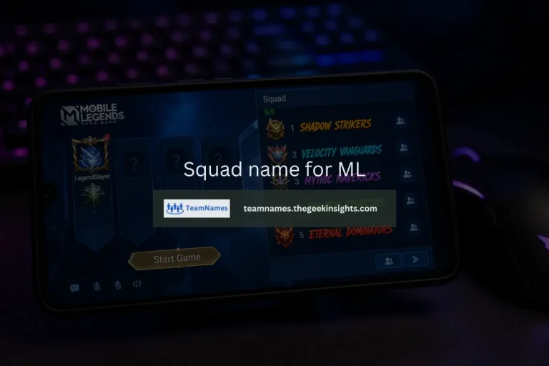 Squad name for ML