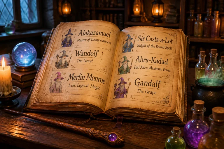 Funny Wizard Names: Magical Monikers That Get Laughs