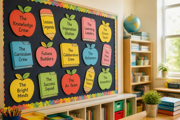 Teacher Team Names: Creative Ideas for Educators