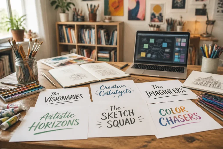 Art Team Names: Creative Ideas That Fit