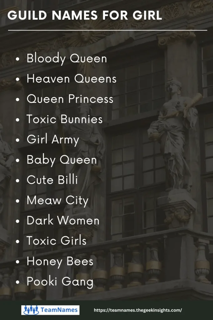 Guild Names for Girls